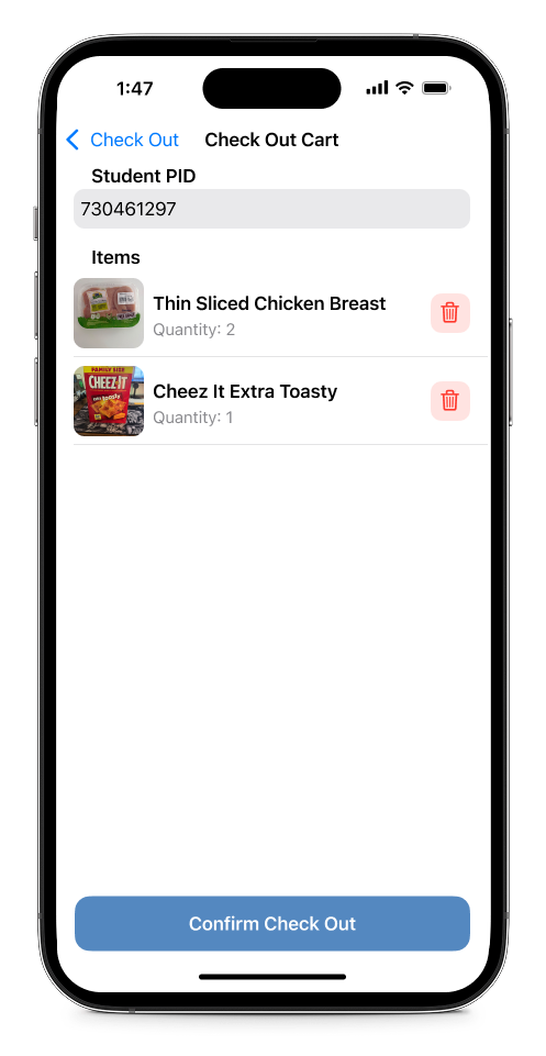 Cupboard App Screen 2